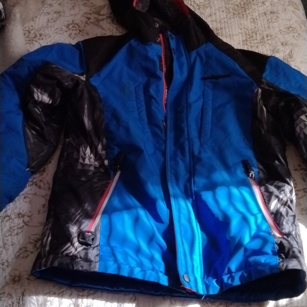 Zero exposur blue camo jacket fleece lined